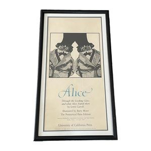 Vintage 1983 Alice Through The Looking Glass  University of California Print